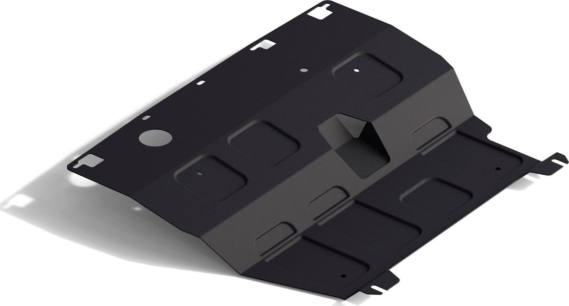 Защита АвтоБРОНЯ для картера и КПП Toyota Yaris II рестайлинг 2009-2010. Артикул 111.05708.1