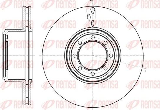 Тормозной диск Remsa. Артикул 61216.10