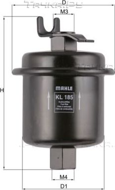 Топливный фильтр Mahle для Honda Integra III 1997-2001. Артикул KL 185