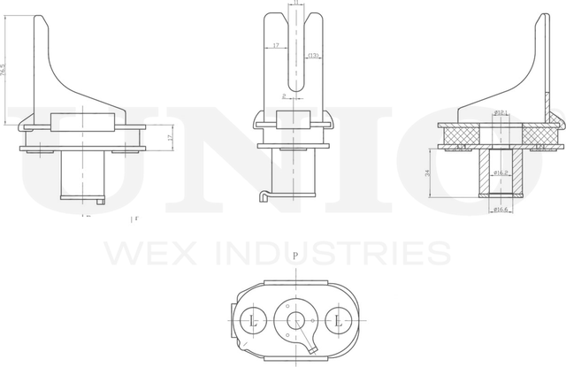 Сайлентблок подрамника (Unio). Артикул RMP-15106