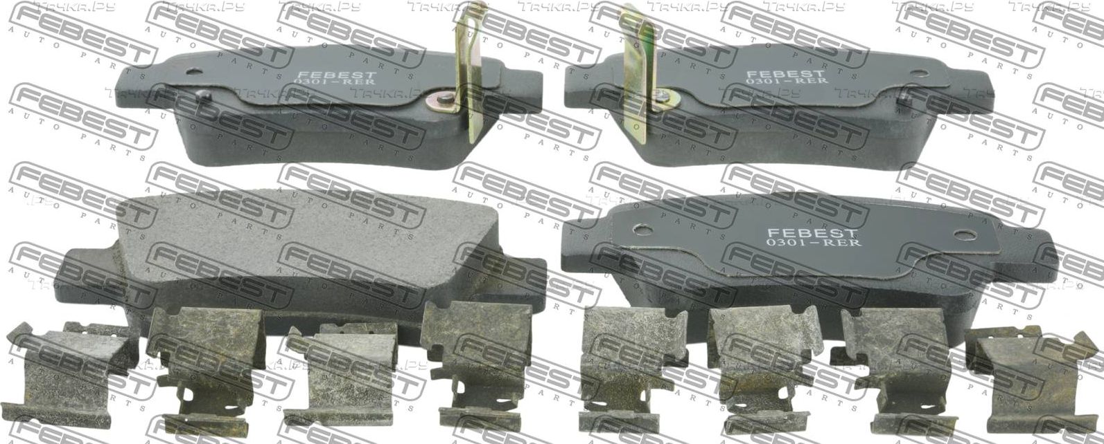 Тормозные колодки Febest. Артикул 0301-RER