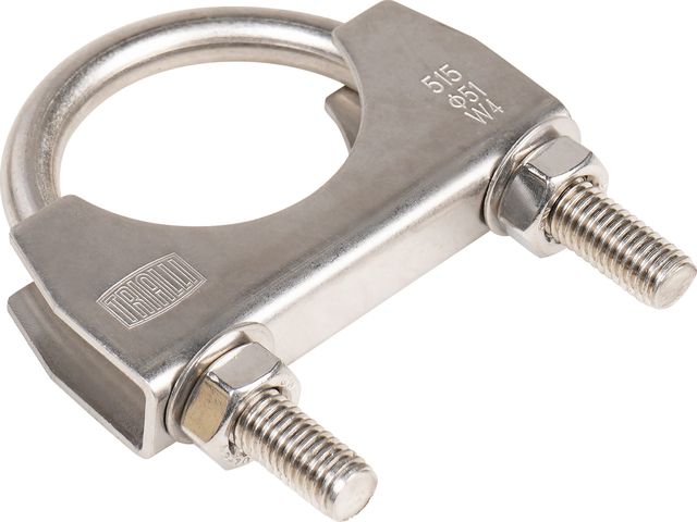 Хомут глушителя U-образный Trialli. Артикул UC 51 SS