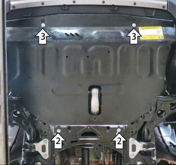 Защита Мотодор усиленная для картера и КПП Haval Dargo 2022-2026. Артикул 73102