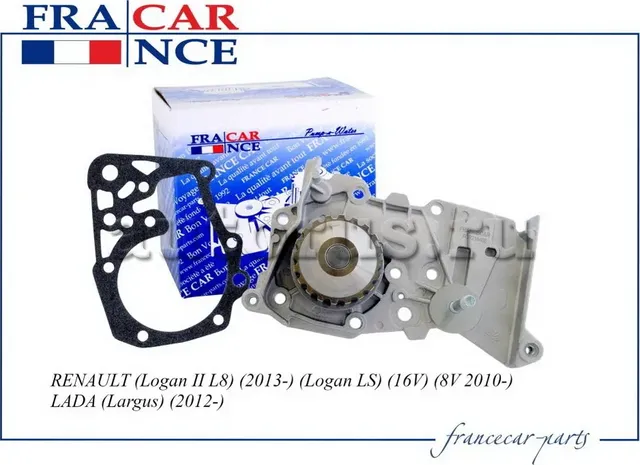 Насос водяной LADA/RENAULT DUSTER/MEGANE/SYMBOL/LOGAN/LARGUS 01 (Francecar) Francecar. Артикул FCR210408