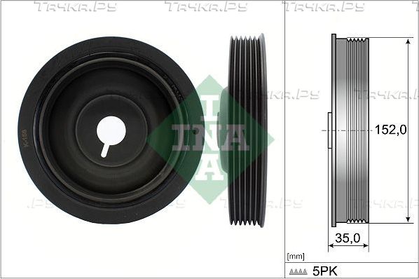 Шкив коленвала Ina для Nissan Note I 2006-2012. Артикул 544 0054 10