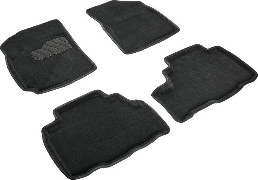Коврики Seintex 3D ворсовые для салона Changan CS75 Plus 2018-2026 ЧЕРНЫЕ. Артикул 99479