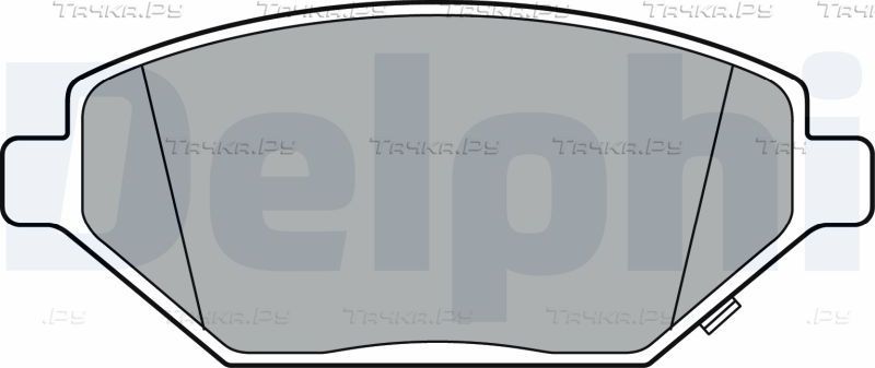 Тормозные колодки Delphi (Low-Metallic). Артикул LP3301