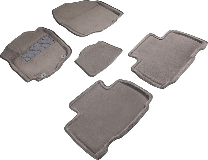Коврики Seintex 3D ворсовые для салона Toyota RAV4 IV 2013-2026 Серые. Артикул 85860