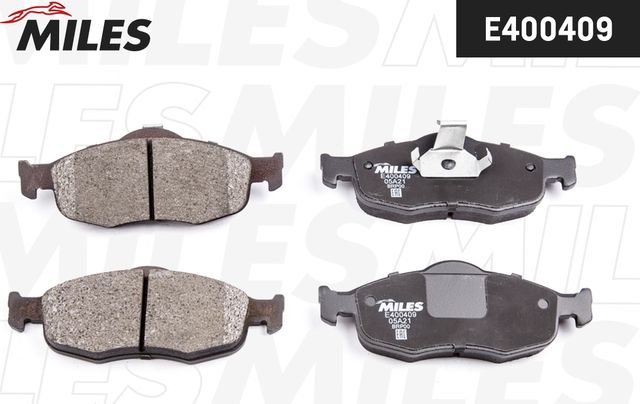 Тормозные колодки Miles (Low-Metallic) передние для Ford Scorpio II 1994-1998. Артикул E400409