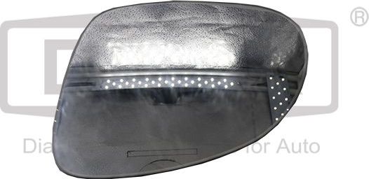 Зеркальное стекло бокового зеркала DPA левое для Skoda Yeti I 2009-2017. Артикул 88571249902