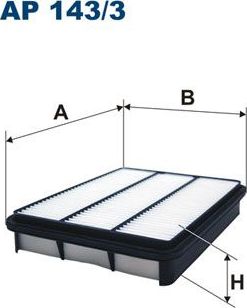 Воздушный фильтр Filtron. Артикул AP 143/3