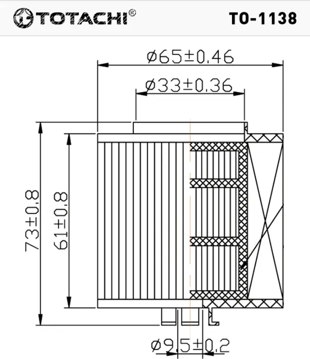 TOTACHI TO-1138 OEM 03C115 562 MANN HU 712/6X Totachi. Артикул TO1138