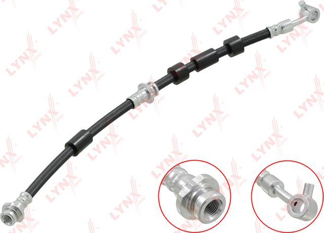 Тормозной шланг LYNXauto передний правый для Nissan Primera P10 1990-1996. Артикул BL-4043