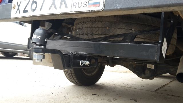 Фаркоп Baltex для Kia Bongo III (кроме 4WD) 2006-2026. Быстросъемный крюк. Артикул 11225932