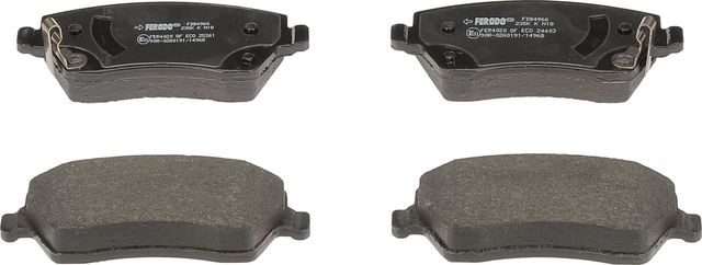 Тормозные колодки Ferodo Premier Eco Friction передние для Nissan Note II 2013-2026. Артикул FDB4966