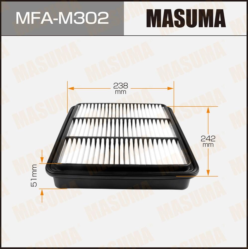 Воздушный фильтр Masuma. Артикул MFA-M302