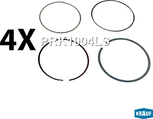Кольца поршневые (Krauf) Krauf. Артикул PRK1004LS