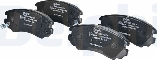 Тормозные колодки Delphi (Low-Metallic). Артикул LP1902
