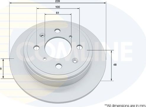Тормозной диск Comline COATED. Артикул ADC0510