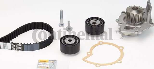 Помпа (водяной насос) с комплектом ремня ГРМ ContiTech для Citroen C8 I 2002-2006. Артикул CT1037WP1