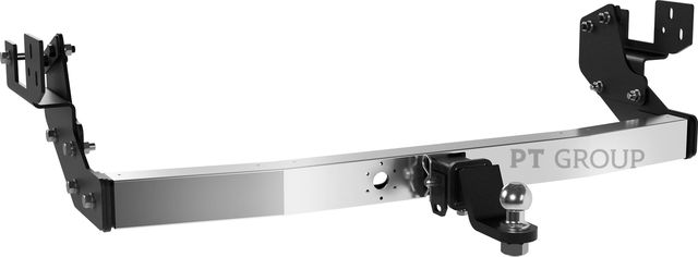 Фаркоп PT Group под американский квадрат для Changan Hunter Plus 2023-2026 с нержавеющей накладкой. Артикул CHP-23-991124.00