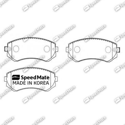 Тормозные колодки SpeedMate передние для Nissan Patrol Y61 1997-2026. Артикул SM-BPJ372