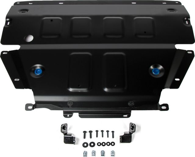 Защита алюминиевая Rival для картера Rival (черная) для Lamborghini Urus 2017-2026. Артикул 333.2904.1