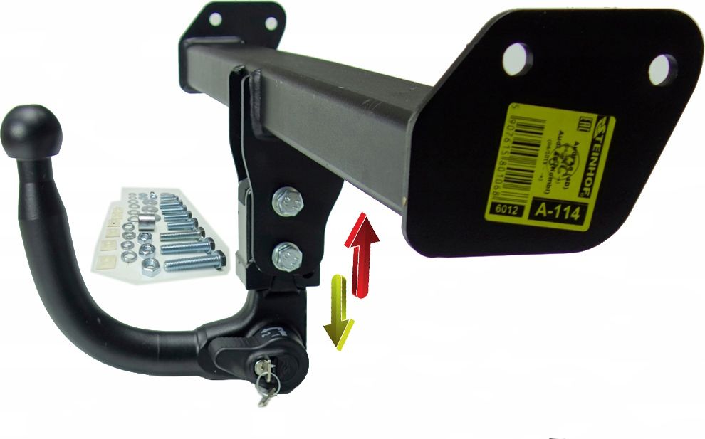 Фаркоп Steinhof для Audi A6 C8 седан, универсал (кроме Allroad) 2018-2026. Быстросъемный крюк. Артикул A-114