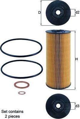 Масляный фильтр Mahle для Mercedes-Benz SK 1987-1996. Артикул OX 137D1/S