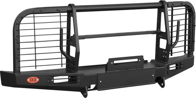 Бампер силовой OJ передний (с дугами) для УАЗ Буханка 3741, 3909, 2206, 3962, 3303, 39094 1990-2026. Артикул 02.214.03