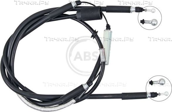 Трос ручника (тросик ручного тормоза) ABS. Артикул K16035