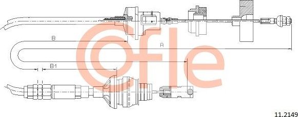 Трос сцепления Cofle. Артикул 92.11.2149