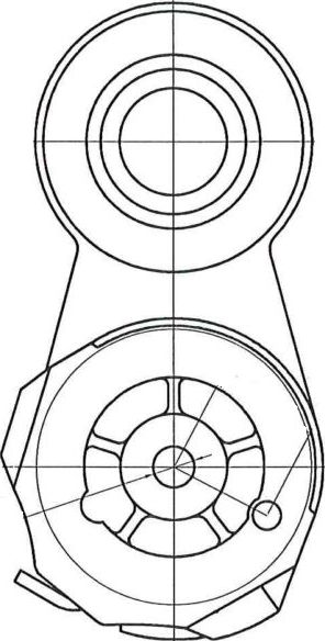 Натяжной ролик (натяжитель) приводного клинового зубчатого ремня Trialli. Артикул CM 5873