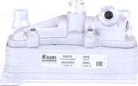 Радиатор масляный (маслоохладитель) для АКПП Nissens (алюминий). Артикул 90870