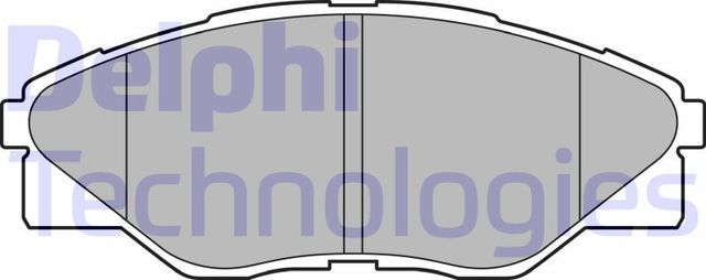 Тормозные колодки Delphi (Low-Metallic). Артикул LP2496