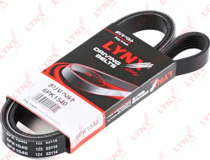 Приводной ремень поликлиновой LYNXauto. Артикул 6PK1540
