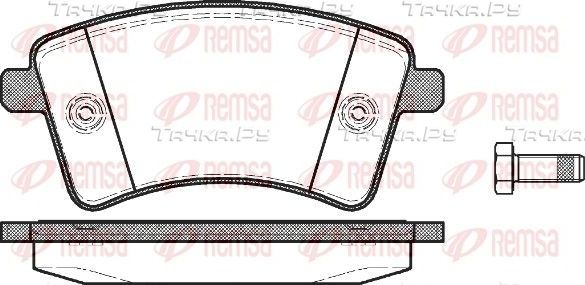 Тормозные колодки Remsa передние для Renault Kangoo II 2008-2026. Артикул 1351.00