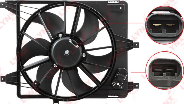 Вентилятор радиатора двигателя LYNXauto. Артикул RF-1166