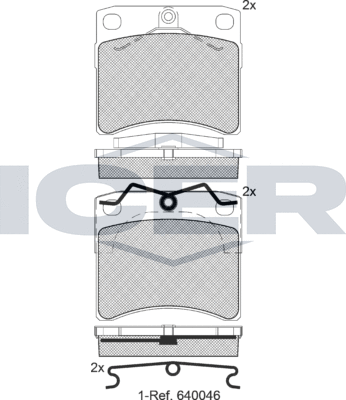 Тормозные колодки Icer. Артикул 141168
