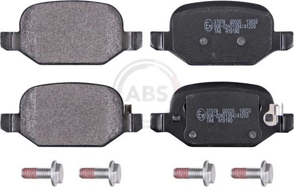 Тормозные колодки ABS задние для Fiat 500L I 2012-2026. Артикул 37978