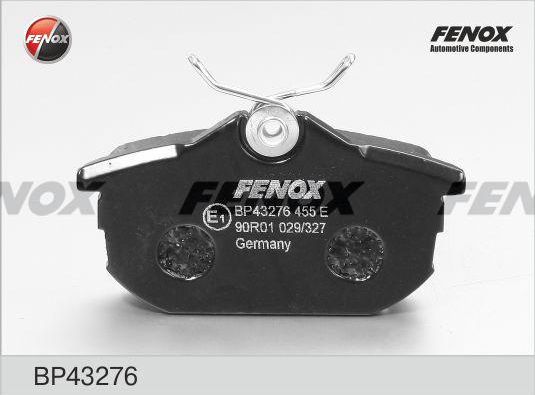 Тормозные колодки Fenox. Артикул BP43276