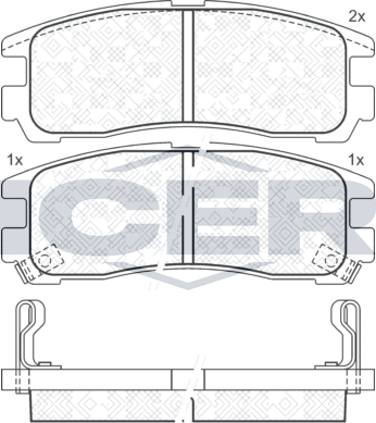 Тормозные колодки Icer задние для Mitsubishi 3000 GT I 1990-1998. Артикул 141192