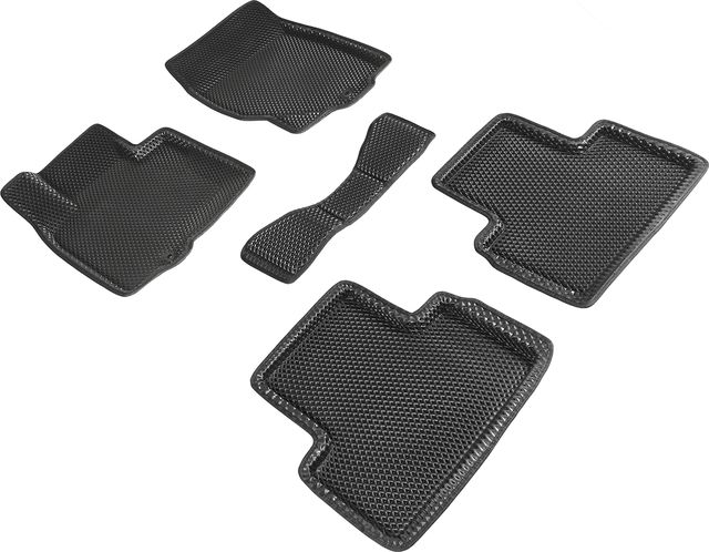 Коврики Seintex 3D EVA ромб для салона Infiniti FX II 37/50 2008-2026 ЧЕРНЫЕ. Артикул 95299