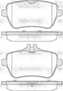 Тормозные колодки Woking. Артикул P14353.00