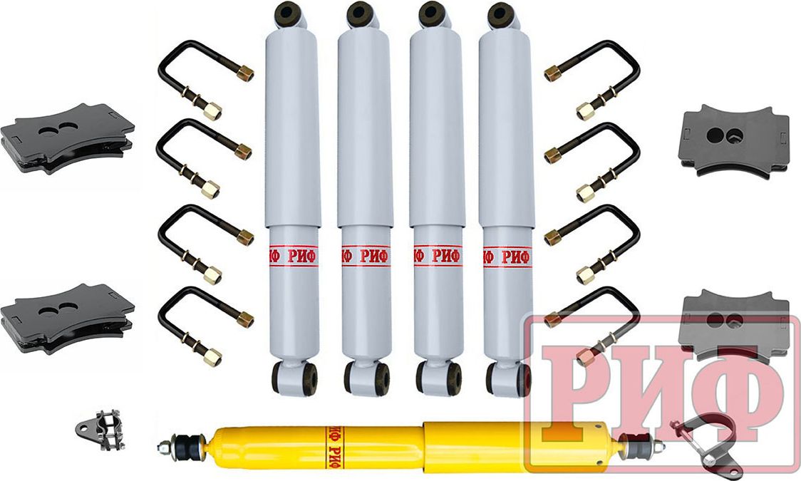 Лифт-комплект РИФ для ГАЗ Соболь 2018-2026, лифт 30 мм. Артикул RIF-Gaz-2-18-G