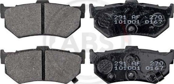 Тормозные колодки ABS задние для Suzuki Swift II 1989-2001. Артикул 36173