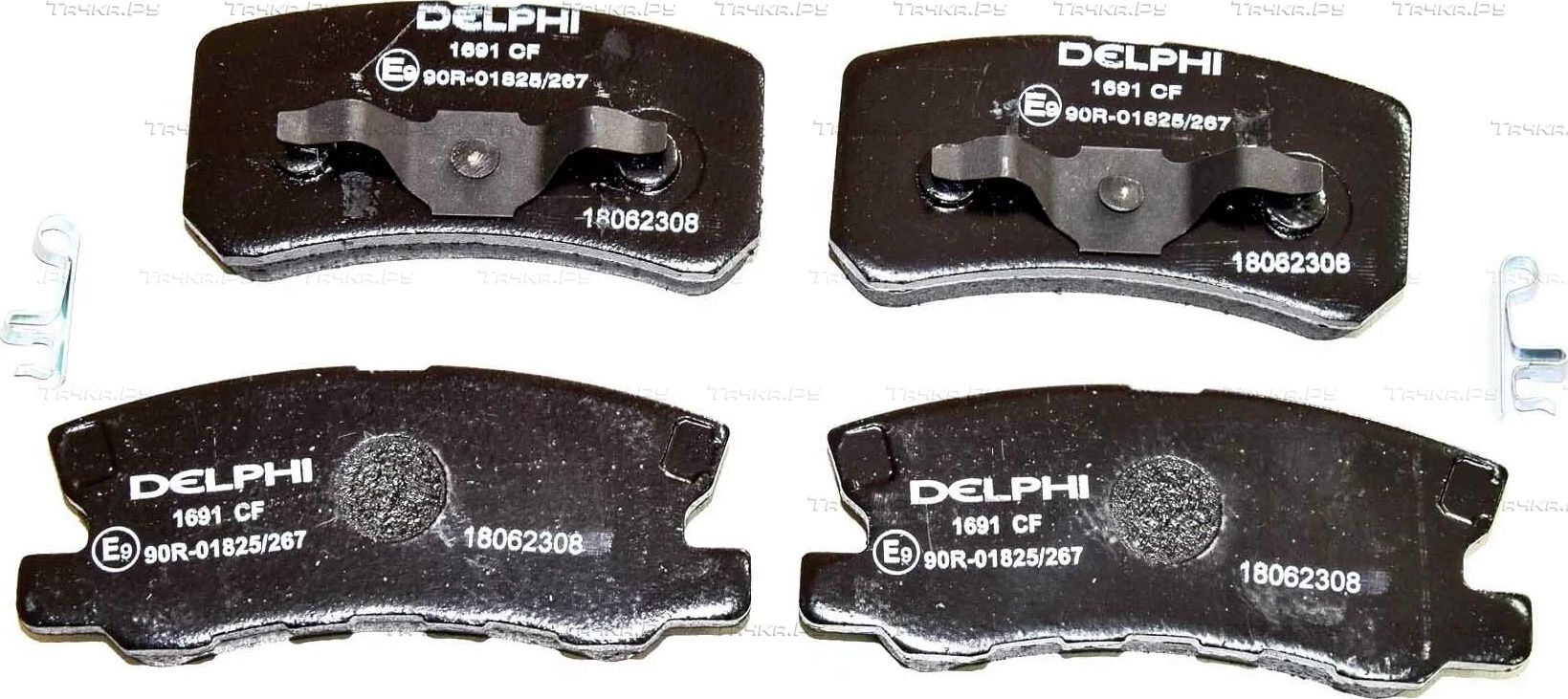 Тормозные колодки Delphi (Low-Metallic) задние для Mitsubishi Pajero IV 2006-2026. Артикул LP1691