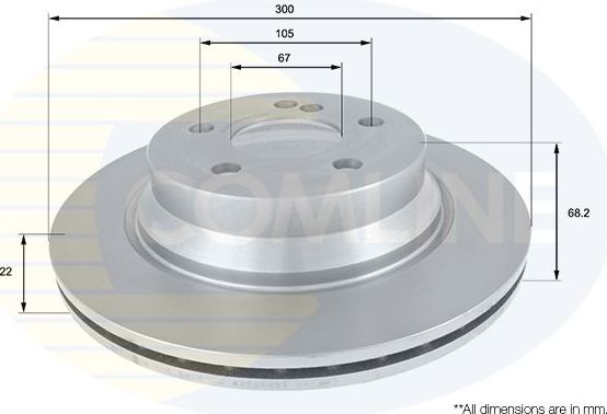 Тормозной диск Comline Comline. Артикул ADC1626V