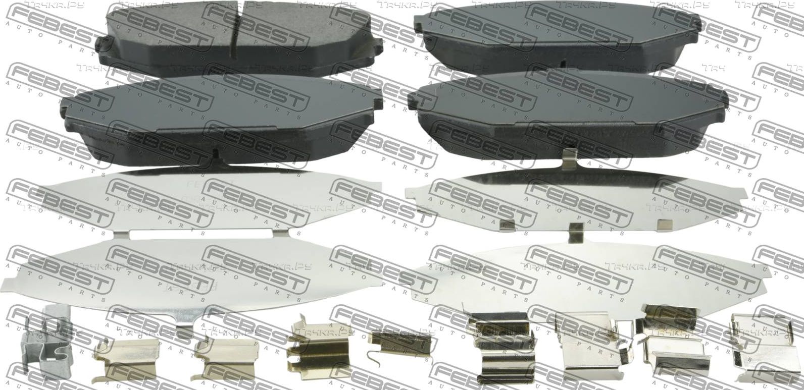 Тормозные колодки Febest. Артикул 0301-YD1F