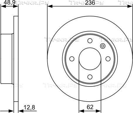 Тормозной диск Bosch. Артикул 0 986 479 491